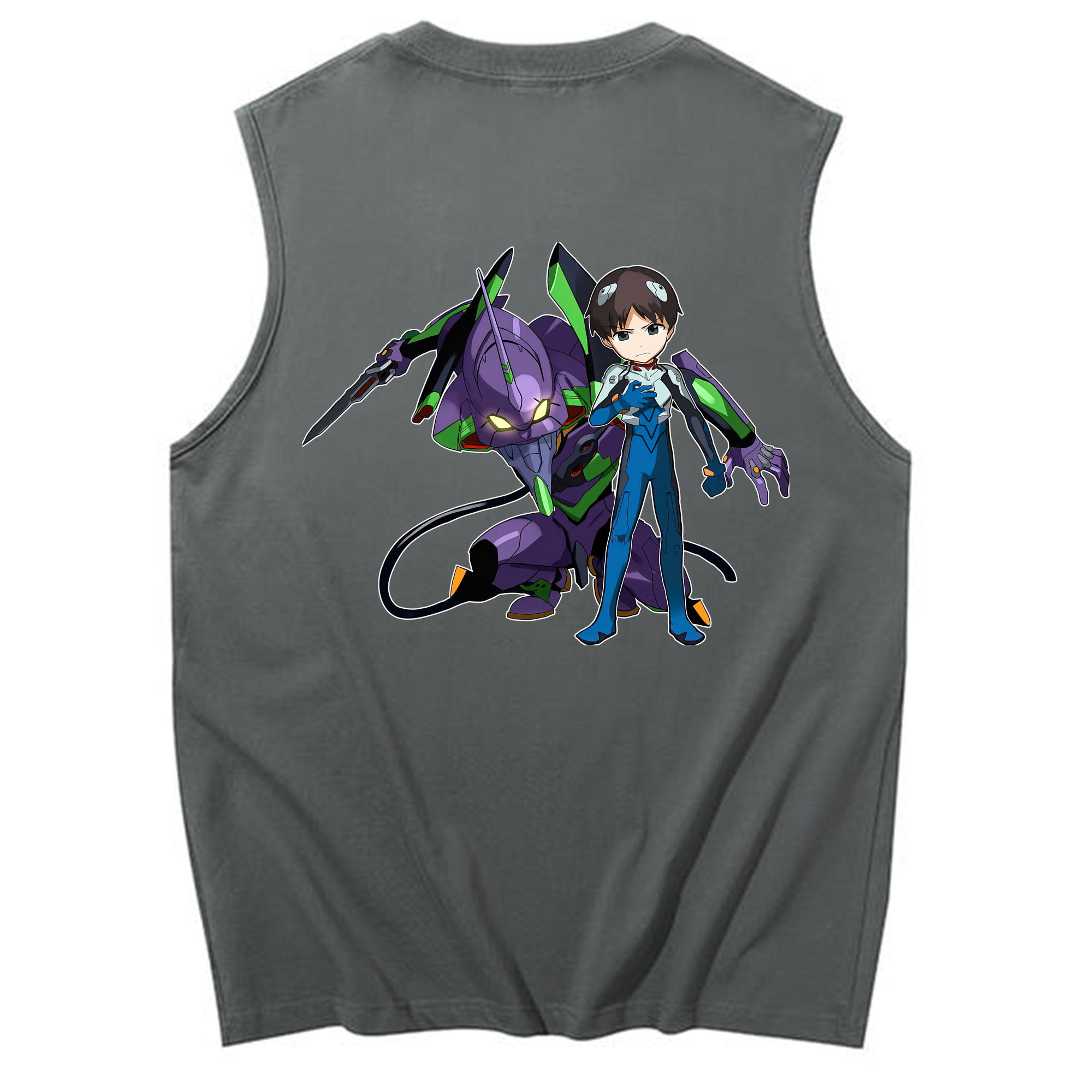 （画像用） EVA 新世紀エヴァンゲリオン コットン100％タンクトップ（背面プリント）